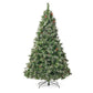 7 ft Snow-Flocked Cashmere Christmas Tree with 900 LED Lights & 75 Pine Cones - Perfect Holiday Decor for Christmas 2024