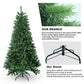 7 ft Mixed PE/PVC Automatic Christmas Tree with LED Lights - Realistic Holiday Decoration for Christmas 2024