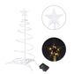 2 ft Lighted Spiral Christmas Tree with Warm White LEDs - Battery Operated Festive Decor for Holiday 2024