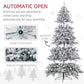 8 ft Snow-Flocked Christmas Tree – Realistic Indoor Holiday Decor with 2003 Tips for Festive Home Celebrations 2024