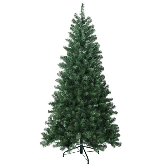 Eco-Friendly 7.5ft Fireproof PVC Hinged Christmas Tree - Fluffy Holiday Decor with Easy Assembly & Strong Stability