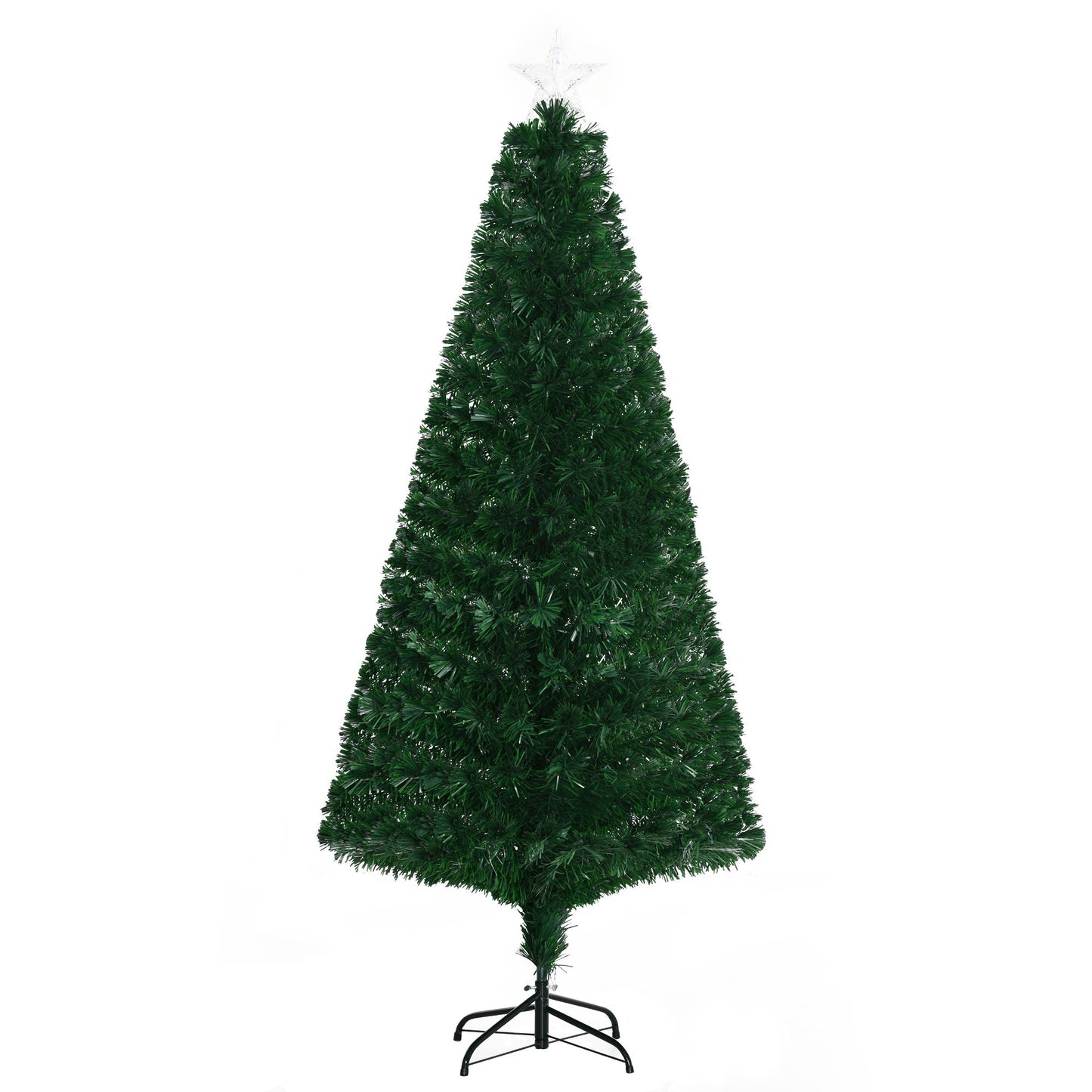 6' Pre-Lit Douglas Fir Christmas Tree - Realistic Artificial Holiday Decor with 24 Multi-Color LED Lights, Perfect for Christmas 2024