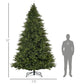 12ft Realistic Green Christmas Tree – Hinged Design with 8410 Tips, Perfect Indoor Holiday Decor for Christmas 2024