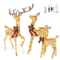 Illuminated 3-Piece Christmas Deer Family Set with 210 Warm White LED Lights for Outdoor Holiday Decor