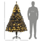 6 ft Pre-Lit Black Christmas Tree – Realistic Holiday Decor with 250 LED Lights, Perfect for Christmas 2024