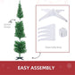 7 ft Slim Pencil Christmas Tree – 499 Branches for Full Look, Easy Storage, Perfect Holiday Decor for Christmas 2024