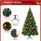 7 FT Snow-Flocked Artificial Christmas Tree - DIY 150 Warm LED Lights with Remote Control, Perfect Holiday Decor for 2024