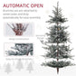 “6 ft Snow-Flocked Nordic Pine Christmas Tree – Realistic Indoor Holiday Decor for Christmas 2024”