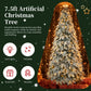 7.5 ft Snow-Flocked Artificial Christmas Tree with 400 LED Lights – Stunning Holiday Decor for Home & Office Christmas 2024