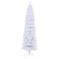 7.5 ft Slim White Pencil Christmas Tree – Space-Saving Design with 1000 Tips, Ideal Holiday Decor for Small Spaces 2024