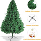 7 ft Upgraded Green Metal Christmas Tree – Realistic Holiday Decor with Decorative Gifts, Perfect for Christmas 2024