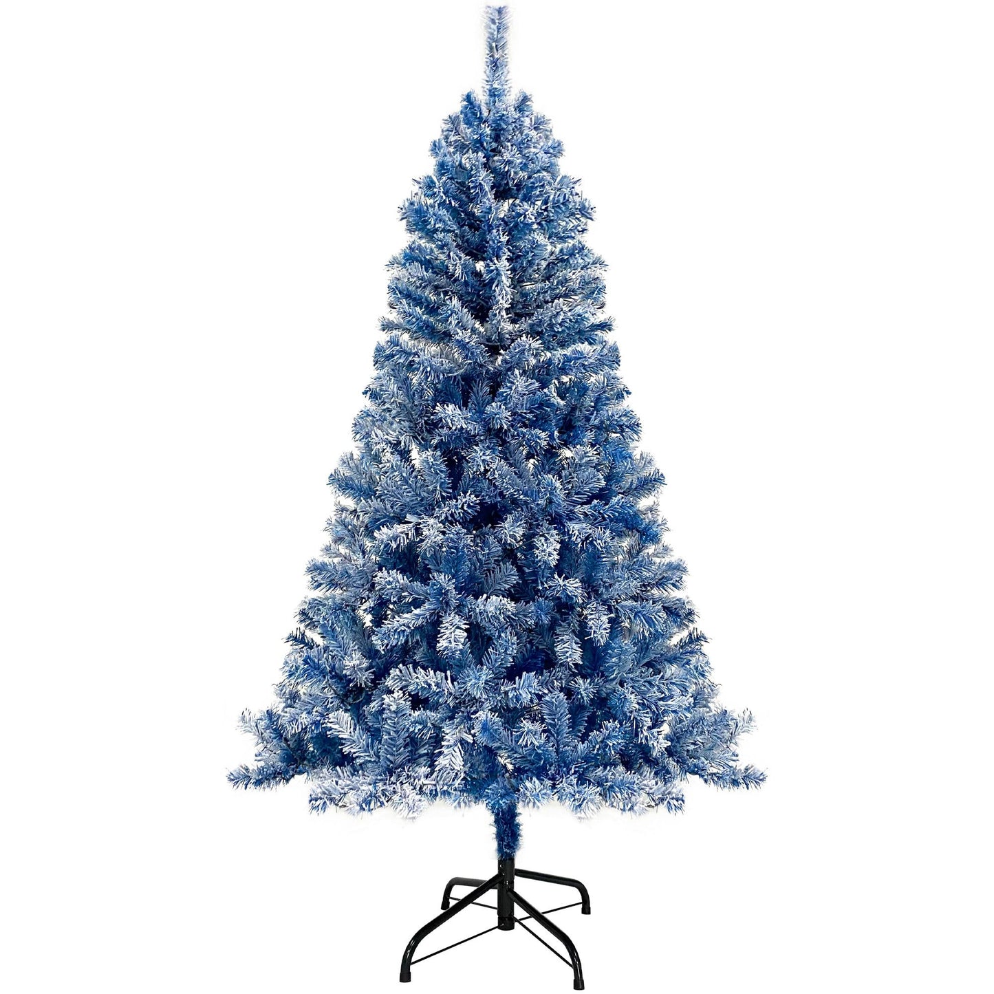 6FT Snow-Flocked Pre-Lit Artificial Fir Christmas Tree with 750 Branch Tips – LED Warm Lights for Festive Holiday Decor 2024