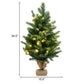 24-Inch Pre-Lit LED Christmas Tree – Mini Tabletop Holiday Decor with Timer Function, Perfect for Home & Office Christmas 2024