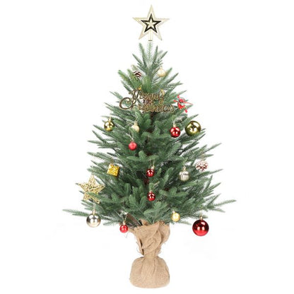 3 FT Tabletop Mini Christmas Tree – Realistic Green Holiday Decor with 100 Branch Tips, Perfect for Small Spaces & Office Use Christmas 2024