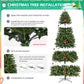 9Ft Lifelike Artificial Christmas Tree - 2576 Branch Tips, Easy-Assembly Premium Spruce, Festive Holiday Decor for Home & Office