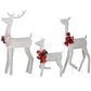 3-Piece LED Lighted Reindeer Family Set – Weatherproof Christmas Decor for Indoor/Outdoor Use, Holiday Cheer 2024