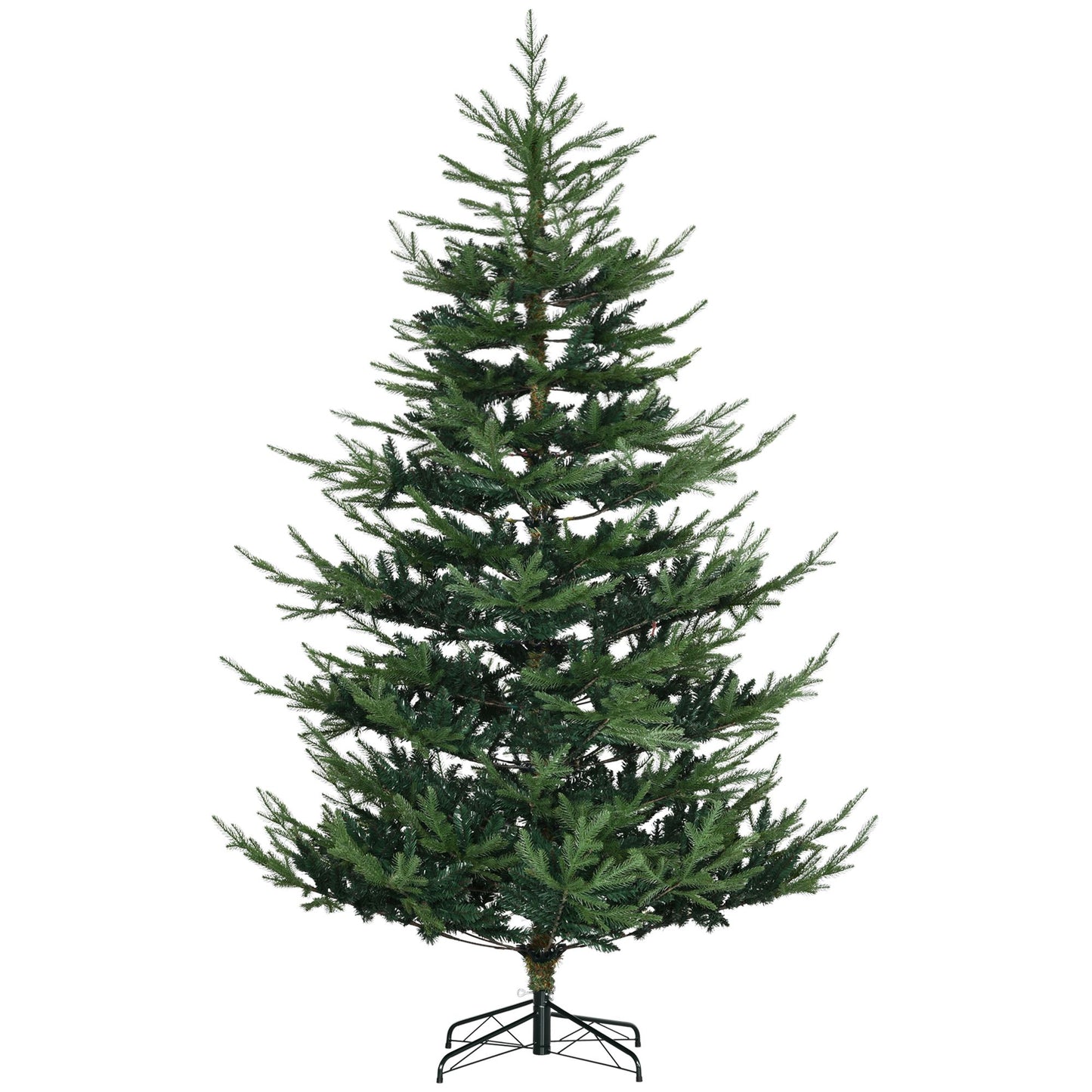 7.5 ft Realistic Hinged Christmas Tree – 1218 Pine Branches, Easy Assembly, Perfect Holiday Decor for Christmas 2024