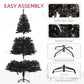 6 ft Pre-Lit Black Christmas Tree – Realistic Holiday Decor with 250 LED Lights, Perfect for Christmas 2024