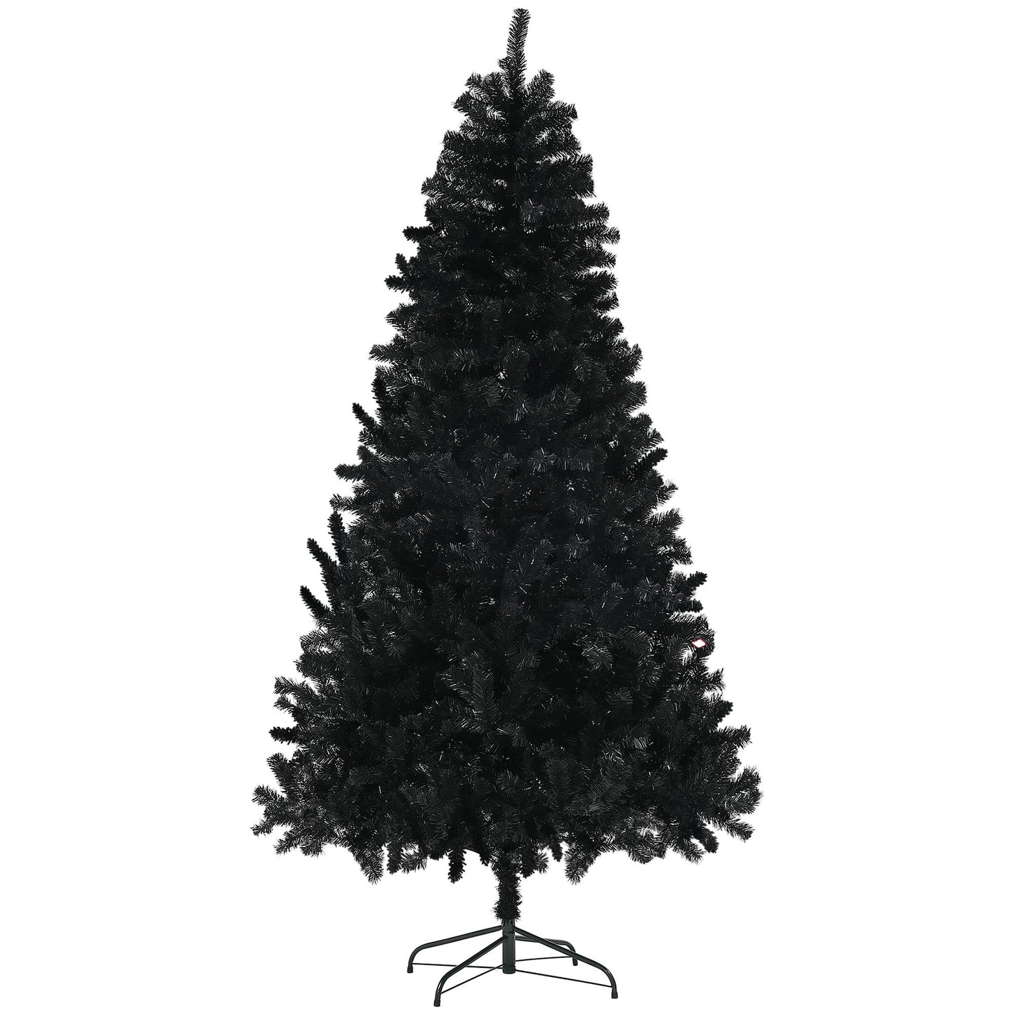 9ft Unlit Black Christmas Tree – 2132 Branch Tips, Auto Open Design, Steel Base for Home & Office Holiday Decor 2024