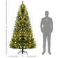 7.5 ft Pre-Lit Artificial Christmas Tree – Full and Lifelike Holiday Decor with 500 LED Lights, Perfect for Home and Office Christmas 2024