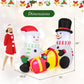 5ft Inflatable Snowman with Gift Boxes – LED Lit Holiday Decor for Outdoor Use, Christmas 2024