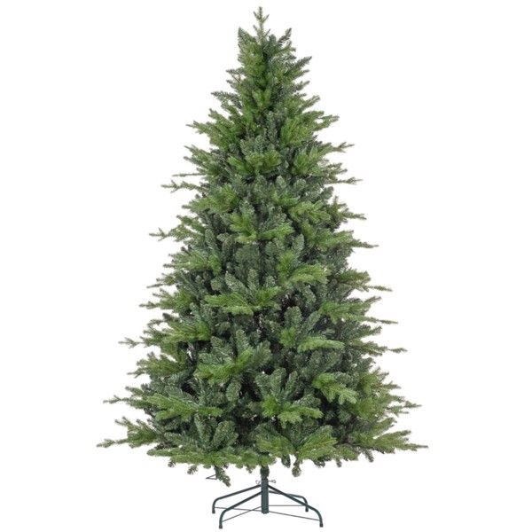 7 ft Snow-Flocked Christmas Tree – Realistic Design with 2003 Tips, Perfect Holiday Decor for Home & Office Christmas 2024