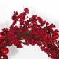 23.5-inch Mixed Berry Wreath – Rustic Twig Frame for Front Door, Christmas Decor 2024