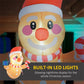 Inflatable Gingerbread Man Christmas Decor – 41.3" LED Lit with Gift Box & Candy Cane, Outdoor Safe, Holiday Decor 2024