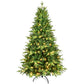 6FT Pre-Lit Mixed PE/PVC Christmas Tree – Fluffy Holiday Decor with Automatic Hinged Design and Lights for Christmas 2024