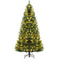 7.5 ft Pre-Lit Artificial Christmas Tree – Full and Lifelike Holiday Decor with 500 LED Lights, Perfect for Home and Office Christmas 2024