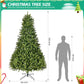 9Ft Realistic Artificial Spruce Christmas Tree – Unlit with 2576 Branch Tips, Easy Assembly with Foldable Metal Stand, Perfect Holiday Decor 2024