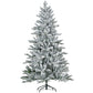 6ft Snow Flocked Christmas Tree - Realistic Artificial Decor with 994 Tips, Easy Assembly for Home & Office Holidays 2024