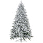 8ft Snow-Flocked Artificial Christmas Tree – Realistic Holiday Decor with 2003 Tips, Perfect for Home & Office Christmas 2024