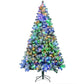 7.5 ft Snow-Flocked Pre-Lit Christmas Tree with LED Lights – Realistic Holiday Decor for Home & Office, Christmas 2024