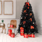 7.5 ft Black Tie Christmas Tree – 2500 Branches, Perfect Holiday Decor for Festive Celebrations 2024