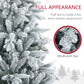 6ft Snow Flocked Christmas Tree - Realistic Artificial Decor with 994 Tips, Easy Assembly for Home & Office Holidays 2024