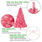 6 FT Unlit Pink Christmas Pine Tree - Full & Lush Holiday Decor with 1000 Branch Tips, Perfect for Home & Office Celebrations 2024