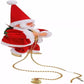 Animated Climbing Santa Claus Ornament - 9" Plush Christmas Decor for Tree, Holiday Fun 2024