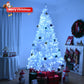 8 FT Pre-Lit White Pine Christmas Tree – Lush with 1500 Branch Tips and 500 LED Lights, Perfect Holiday Decor for Home or Office Christmas 2024