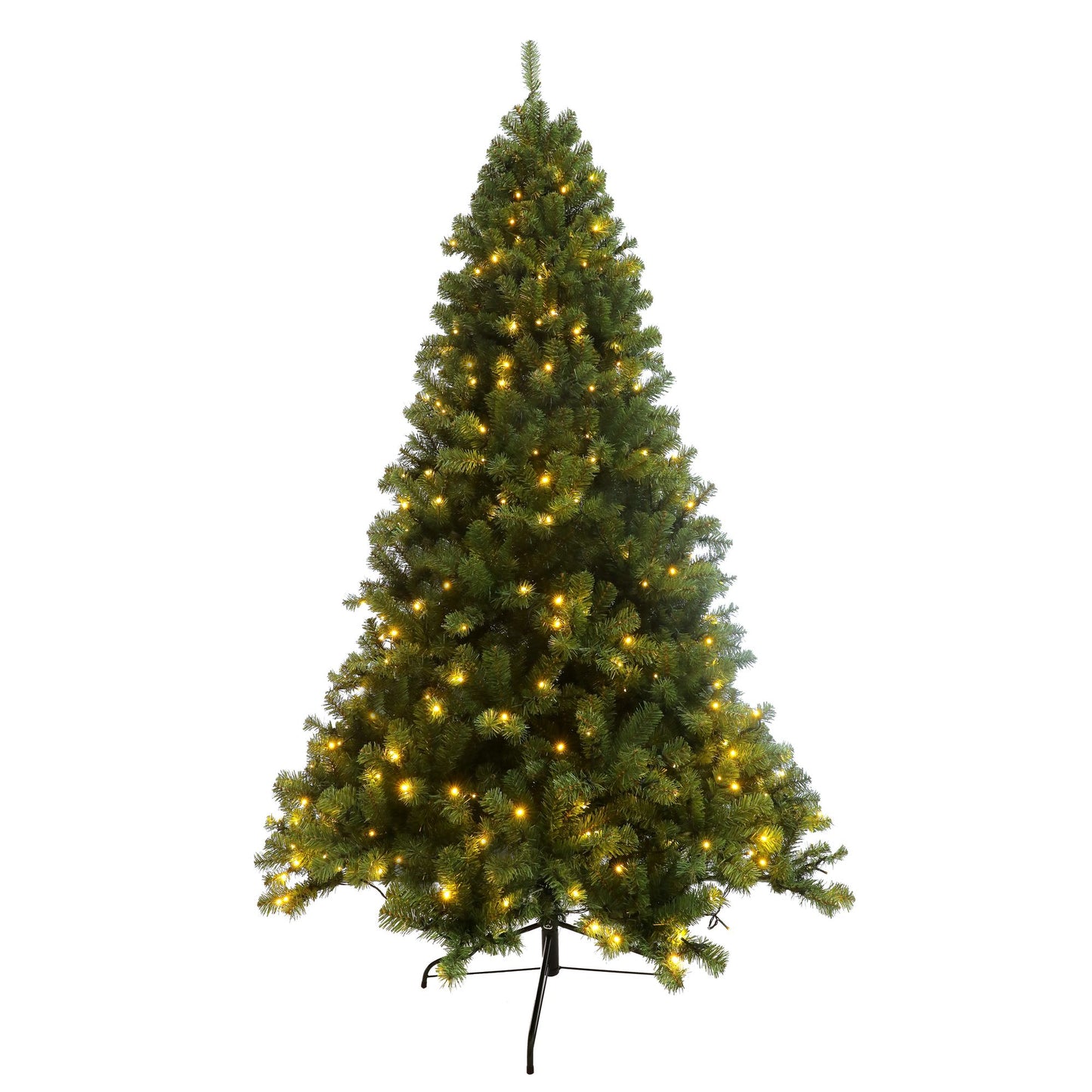 7.5 ft Pre-Lit Artificial Christmas Tree – Realistic Hinged Design with 400 LED Lights, Perfect Holiday Decor for 2024