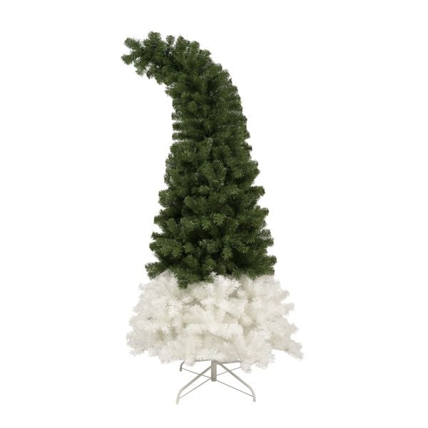 Christmas Hat Inspired Artificial Christmas Tree with 300 LED Lights – Unique Holiday Decor for 2024