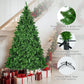 8FT, 6FT, 4FT Pre-Lit Pencil Christmas Trees, 3-set Slim Artificial Christmas Tree With Snow Flocking, Xmas Holiday Decoration Tree, 1455 Branch Tips, 520 LED Lights, 11 Lighting Modes