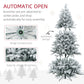 7 ft Snow-Flocked Christmas Tree with 1401 Tips – Realistic Holiday Decor for Home & Office, Easy Assembly, Christmas 2024