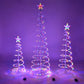 6FT Battery-Powered LED Spiral Christmas Tree Set – Colorful RGBY Lights for Festive Home & Outdoor Decor 2024