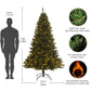 7.5 ft Pre-Lit Artificial Christmas Tree – Realistic Hinged Design with 400 LED Lights, Perfect Holiday Decor for 2024