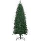 7.5 ft Realistic Green Pencil Christmas Tree – Slim Space-Saving Design with Flame Retardant Tips for Holiday Decor 2024