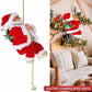 Animated Climbing Santa Claus Ornament - 9" Plush Christmas Decor for Tree, Holiday Fun 2024