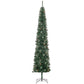 9.5 ft Slim Pencil Christmas Tree with Pinecones - Realistic Holiday Decor for Small Spaces, Perfect for Christmas 2024