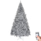 8 FT Pre-Lit Silver Christmas Tree – Lifelike Pine with 550 LED Lights & Remote Control, Perfect Holiday Decor for Home & Office 2024