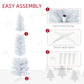 7 ft Slim Snow-Flocked Artificial Christmas Tree - Realistic Indoor Decor with Plastic Base, Perfect for Holiday 2024